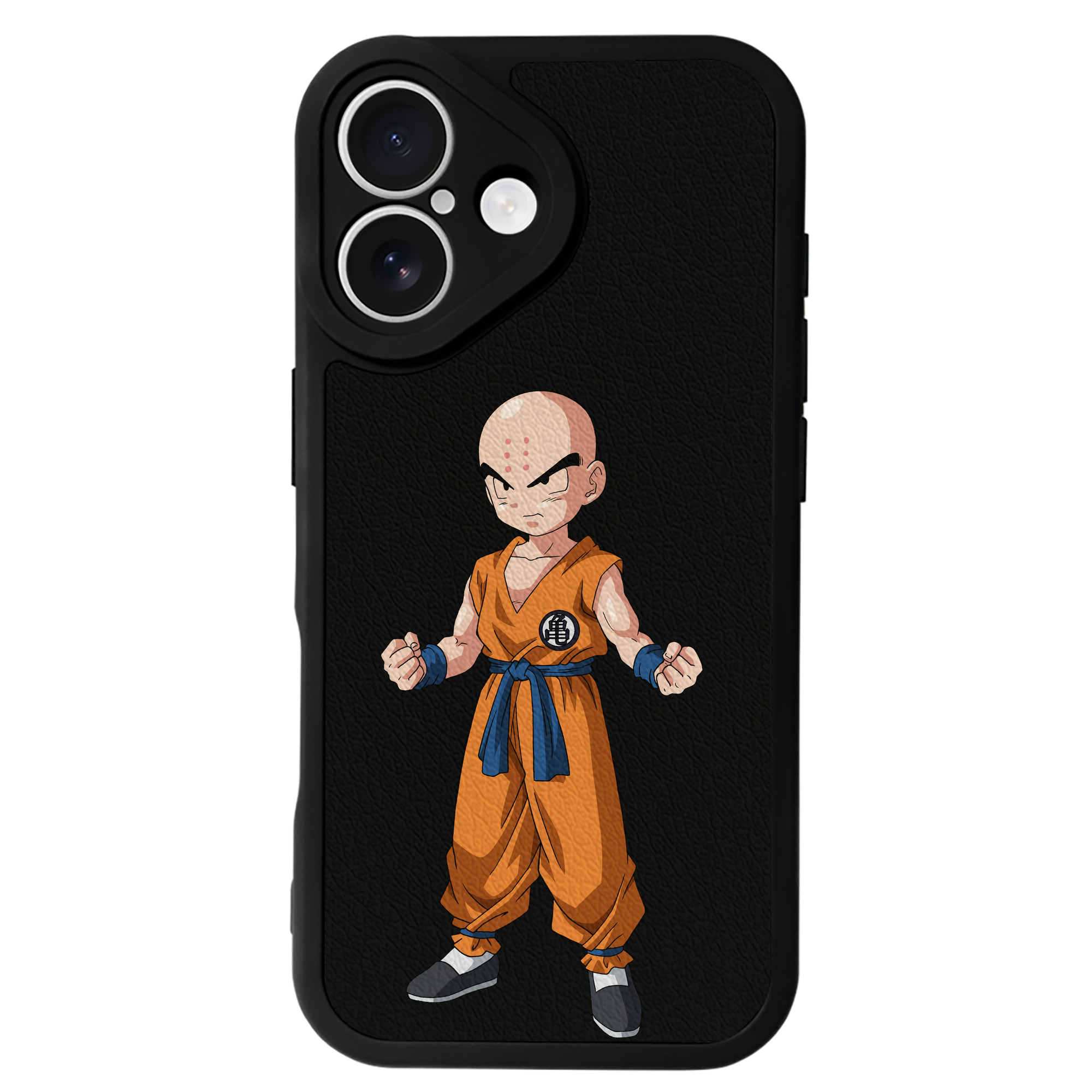 （画像用） ドラゴンボール クリリン DRAGON BALL krillin 【iPhone 16シリーズ対応】シリコンスマホケース（レザー調） 材質：シリコン